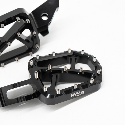 KyVex Billet Wide Foot Pegs - Ultra Bee Compatible