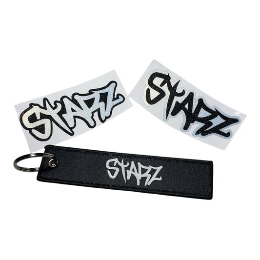 Starz Keychain And Sticker Pack