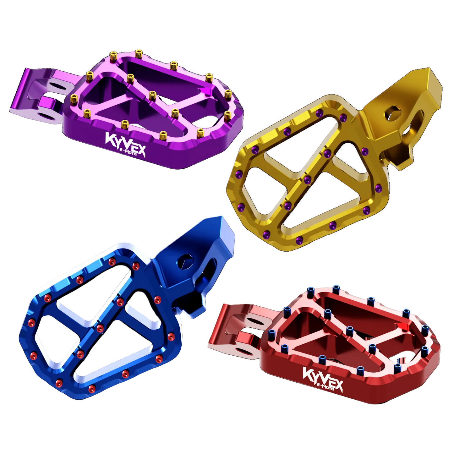 KyVex Billet Wide Foot Pegs - Ultra Bee Compatible