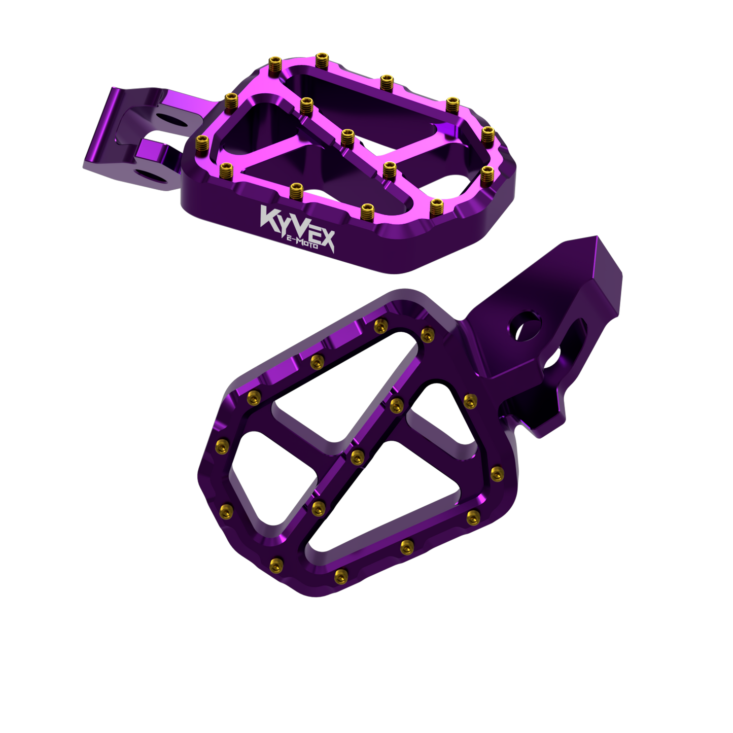 KyVex Billet Wide Foot Pegs - Ultra Bee Compatible
