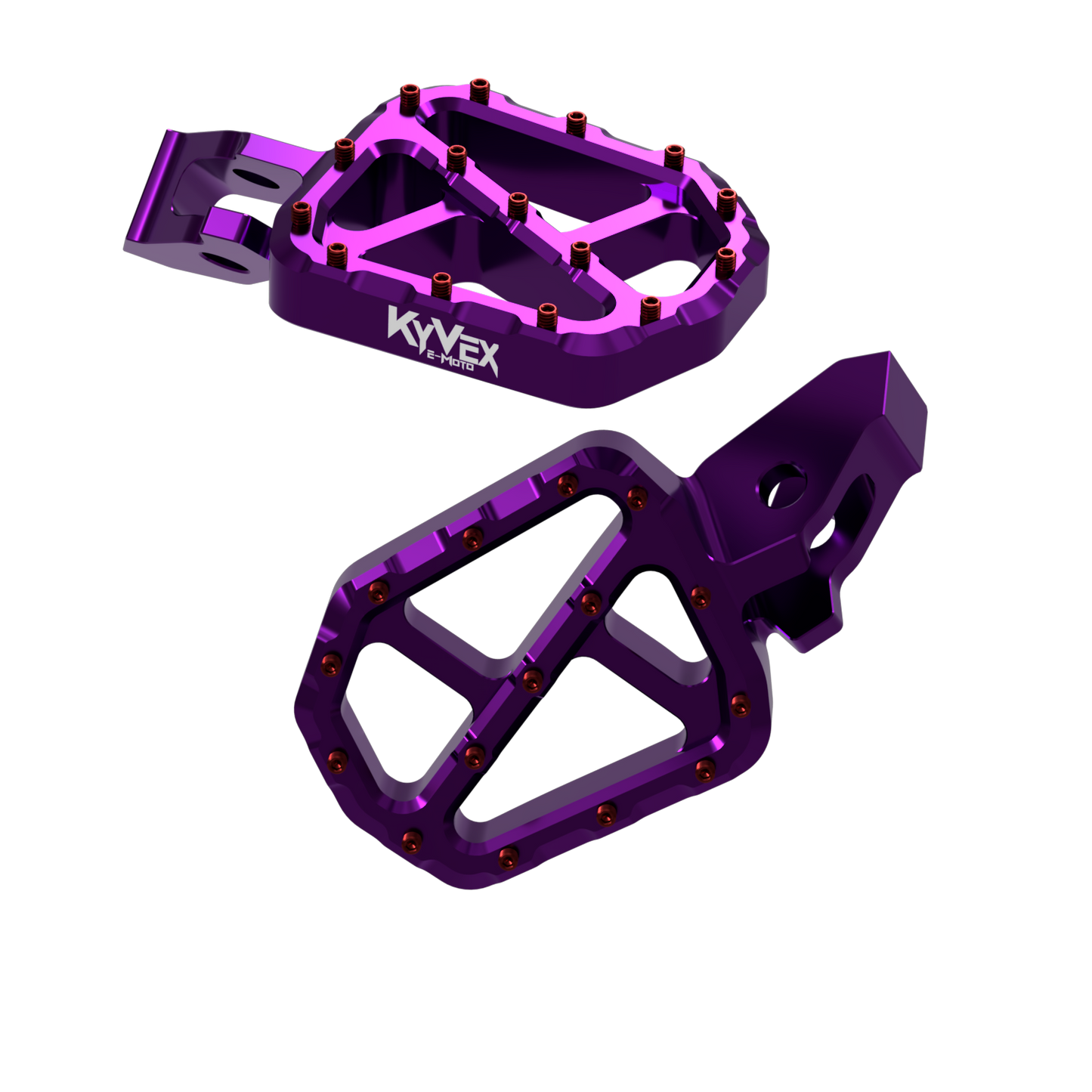 KyVex Billet Wide Foot Pegs - Ultra Bee Compatible
